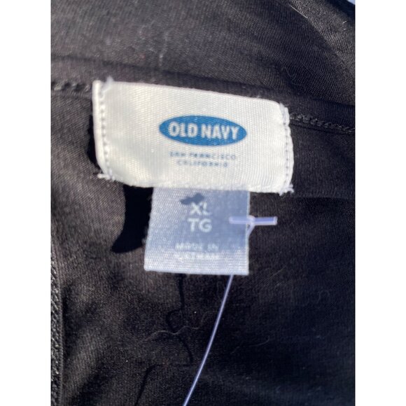 Old Navy Womens Black Rayon XL Long Sleeve Tunic Top Light Goth - Picture 8 of 9